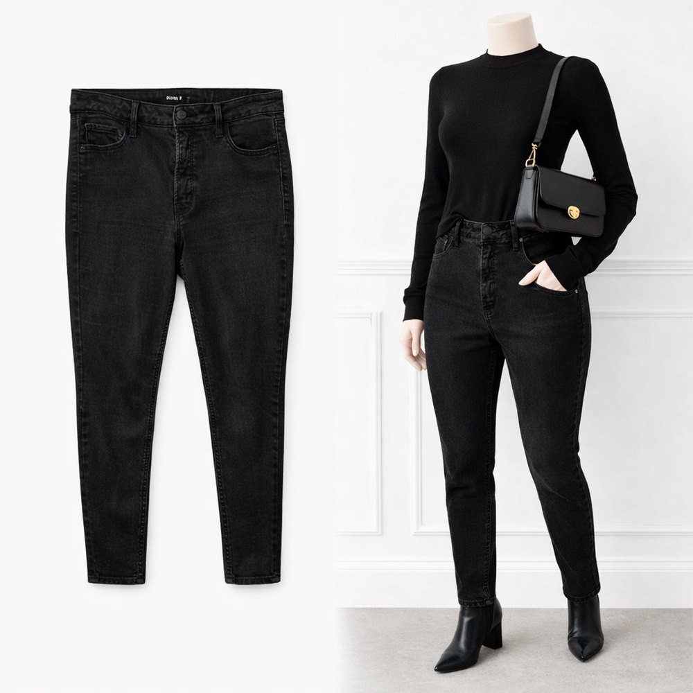 Old Navy Black Denim Jeans Sz 12